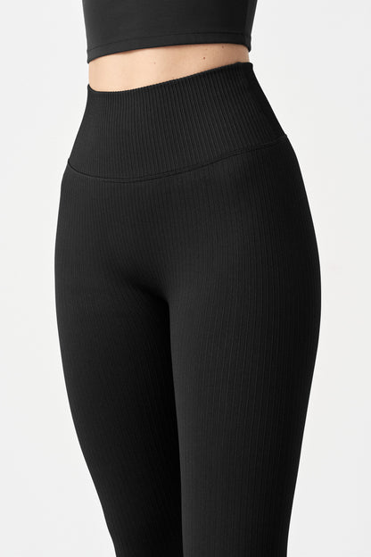 Ribbed Seamless Leggings - for dame - Famme - Leggings