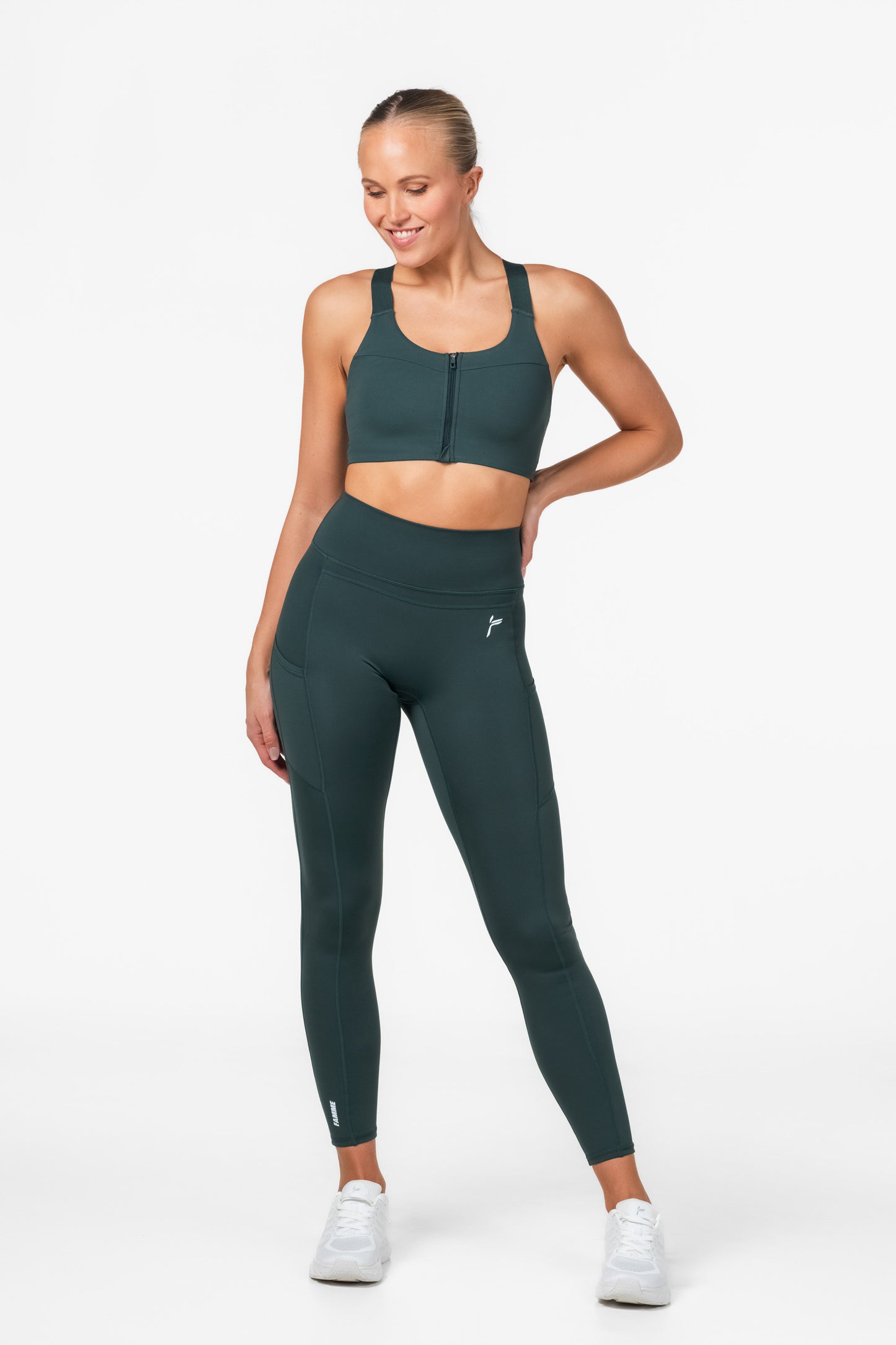 Green Techna Leggings - for dame - Famme - Leggings